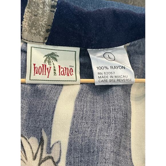 Holly Lane Hawaiian Aloha short sleeve button up L - Picture 3 of 7